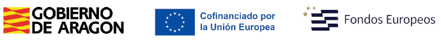 Gobierno de Aragón - Cofinanciado por la Unión Europea - Fondos Europeos
